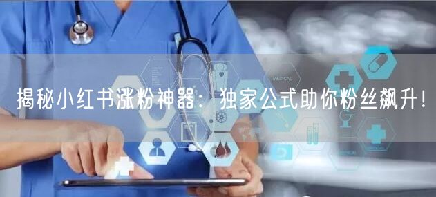揭秘小红书涨粉神器：独家公式助你粉丝飙升！
