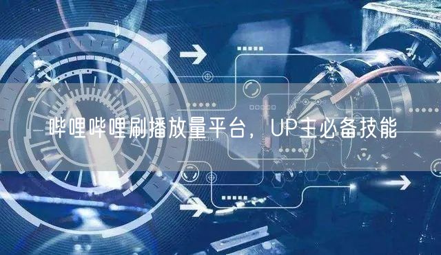 哔哩哔哩刷播放量平台,UP主必备技能