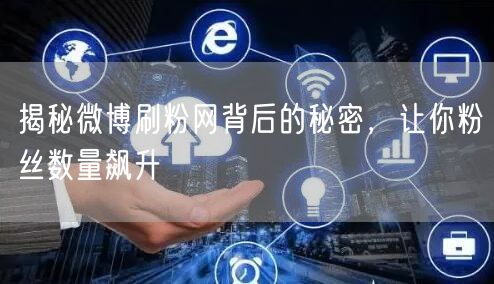 揭秘微博刷粉网背后的秘密，让你粉丝数量飙升